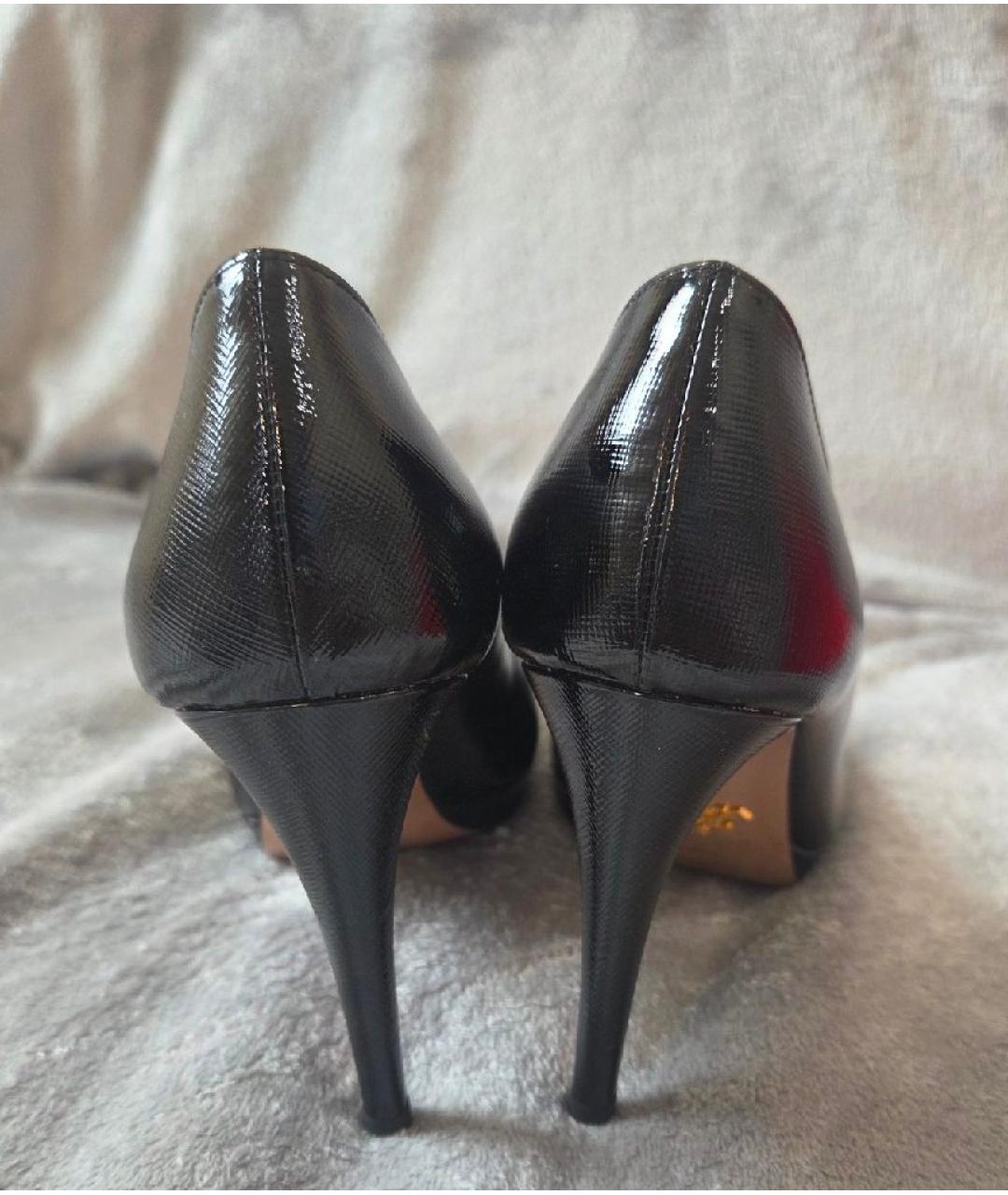 PRADA Черные туфли из лакированной кожи, фото 4