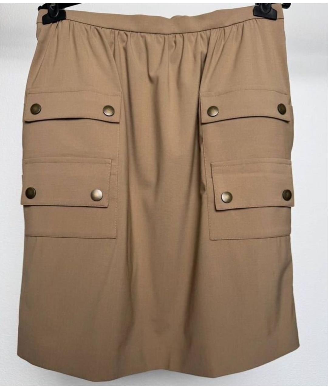 MAX MARA Бежевый шерстяной костюм с юбками, фото 2