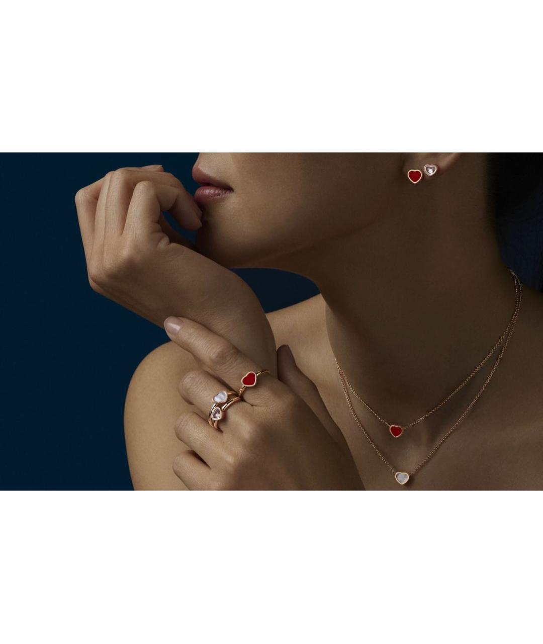 CHOPARD Красные серьги из розового золота, фото 5