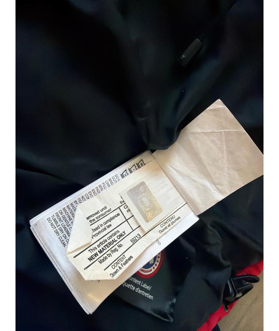 CANADA GOOSE Красный пуховик, фото 4