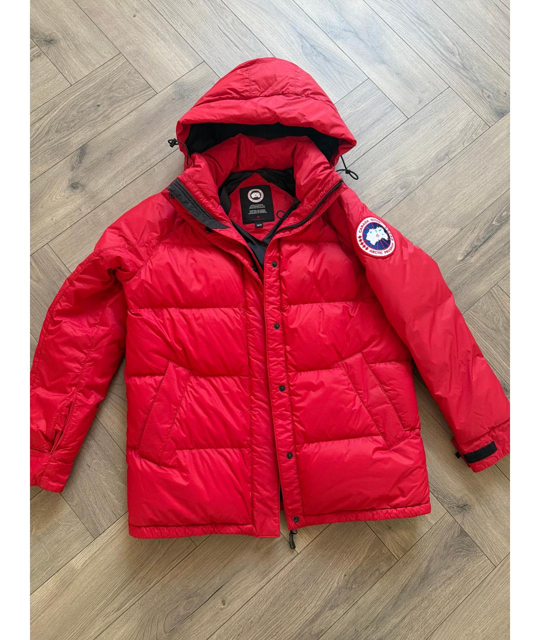 CANADA GOOSE Красный пуховик, фото 5