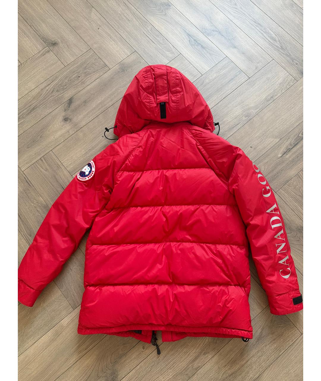 CANADA GOOSE Красный пуховик, фото 2