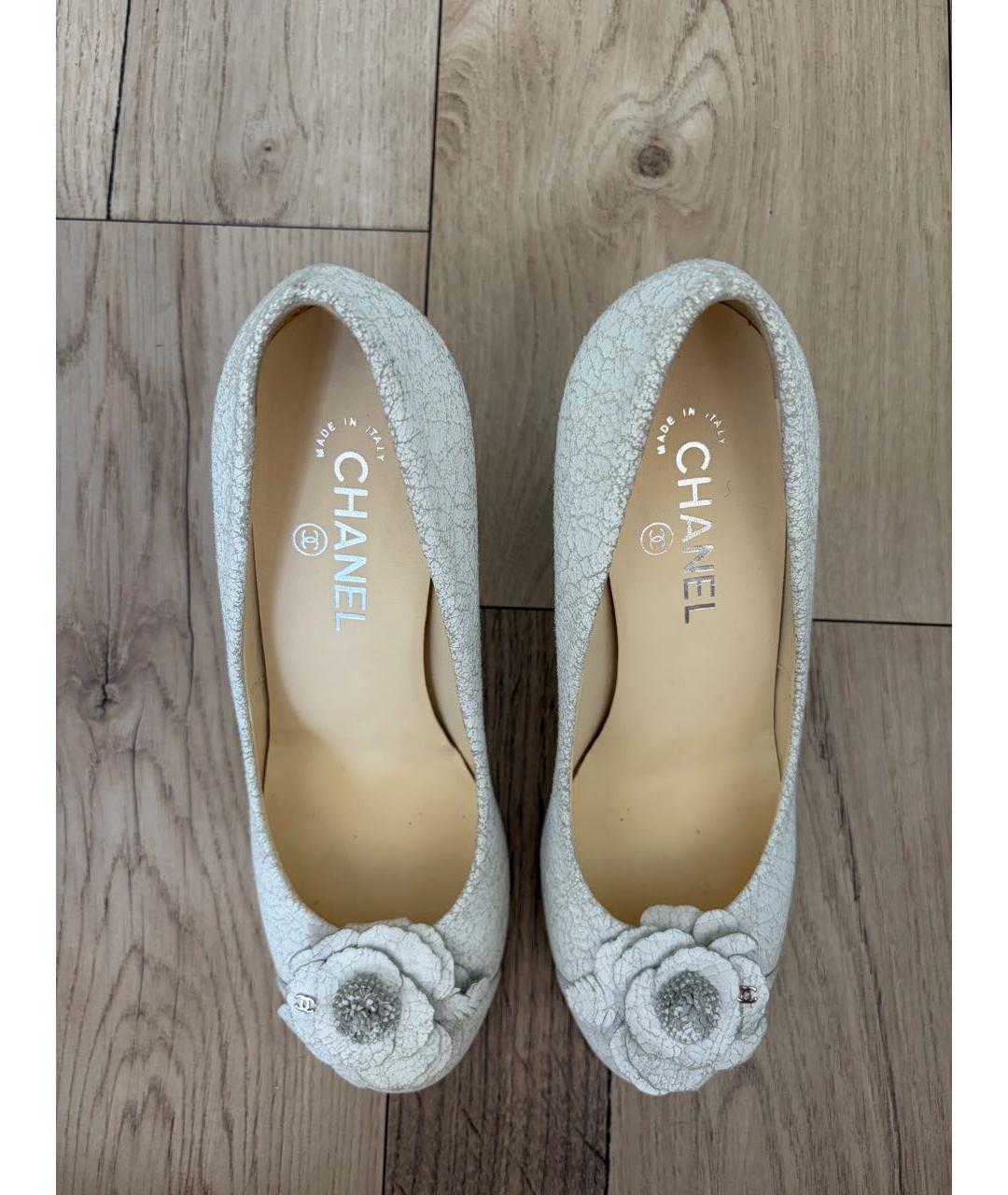 CHANEL Белые туфли, фото 6