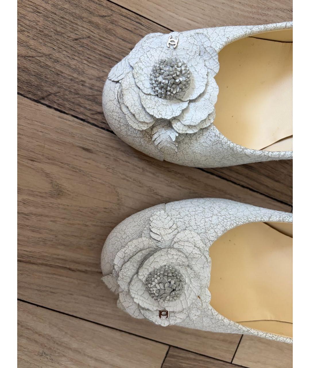 CHANEL Белые туфли, фото 7