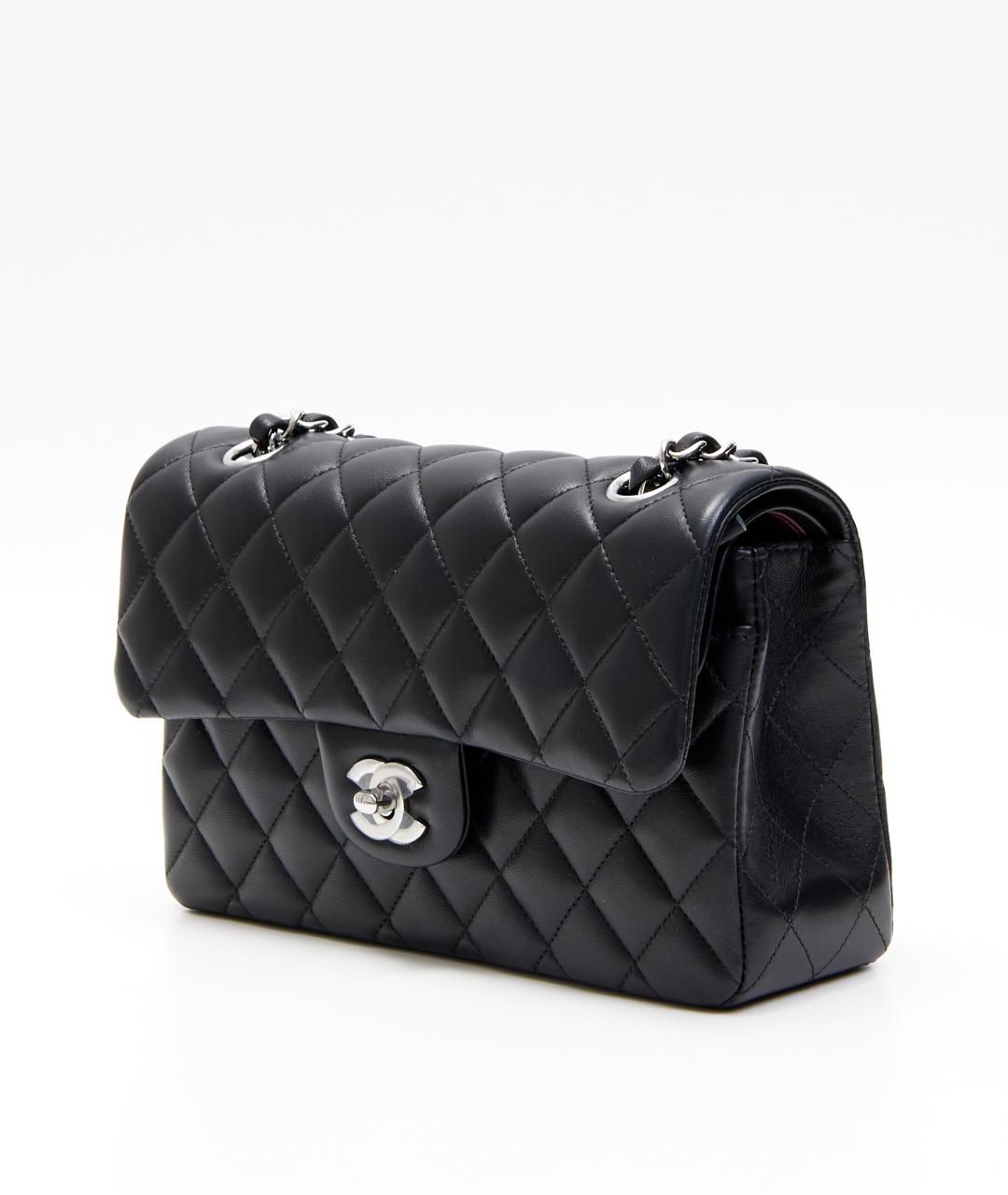 CHANEL Черная кожаная сумка через плечо, фото 2