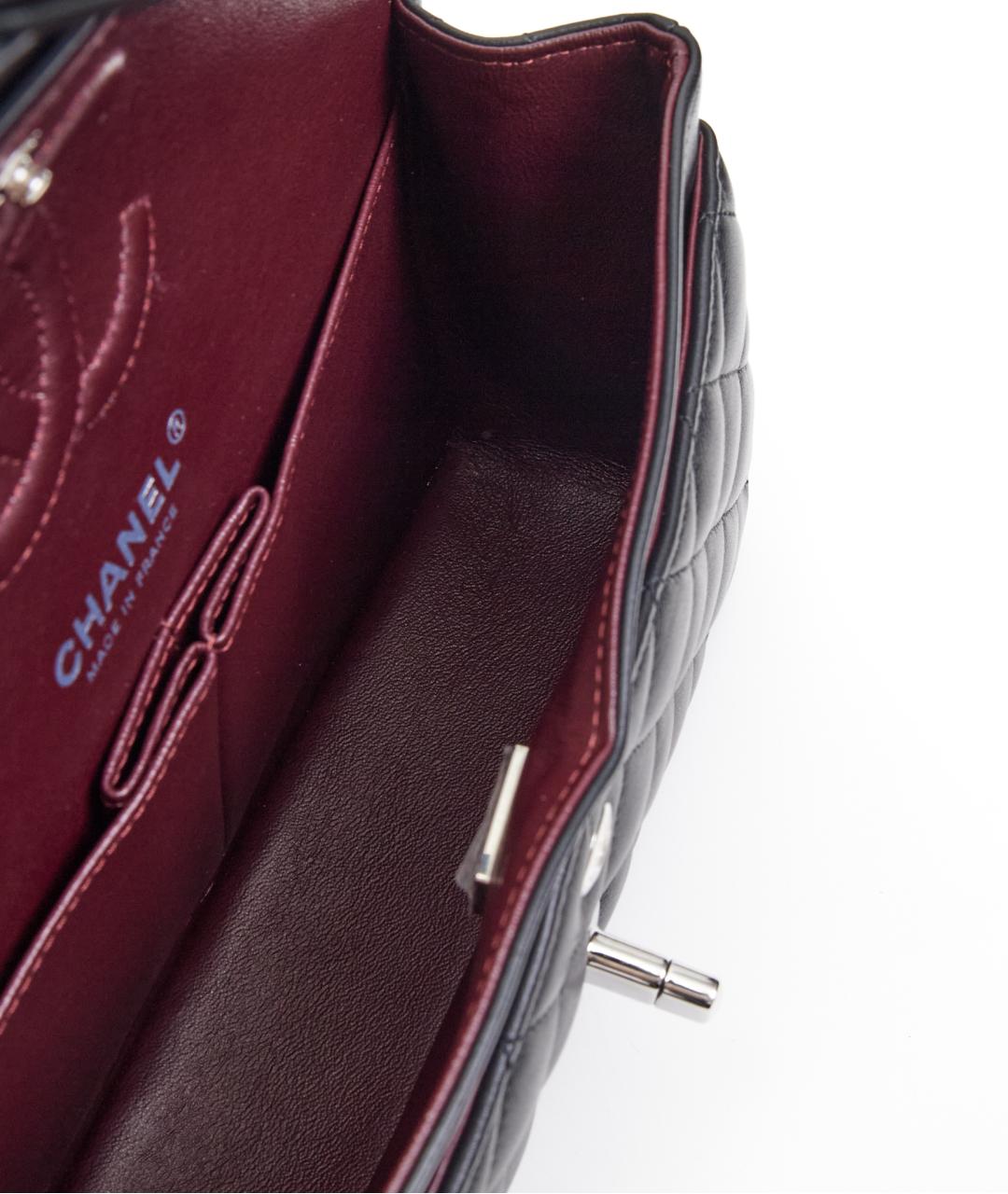 CHANEL Черная кожаная сумка через плечо, фото 6