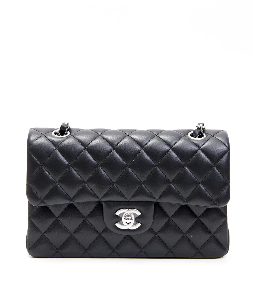 CHANEL Черная кожаная сумка через плечо, фото 8