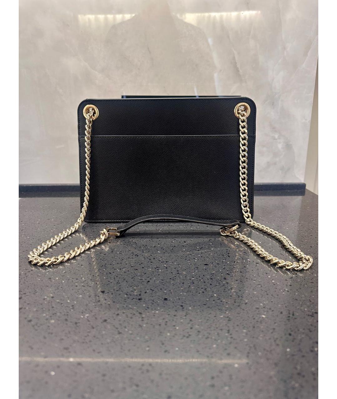 FURLA Черная кожаная сумка через плечо, фото 3