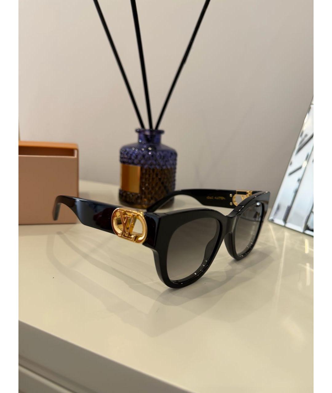 LOUIS VUITTON Черные пластиковые солнцезащитные очки, фото 6