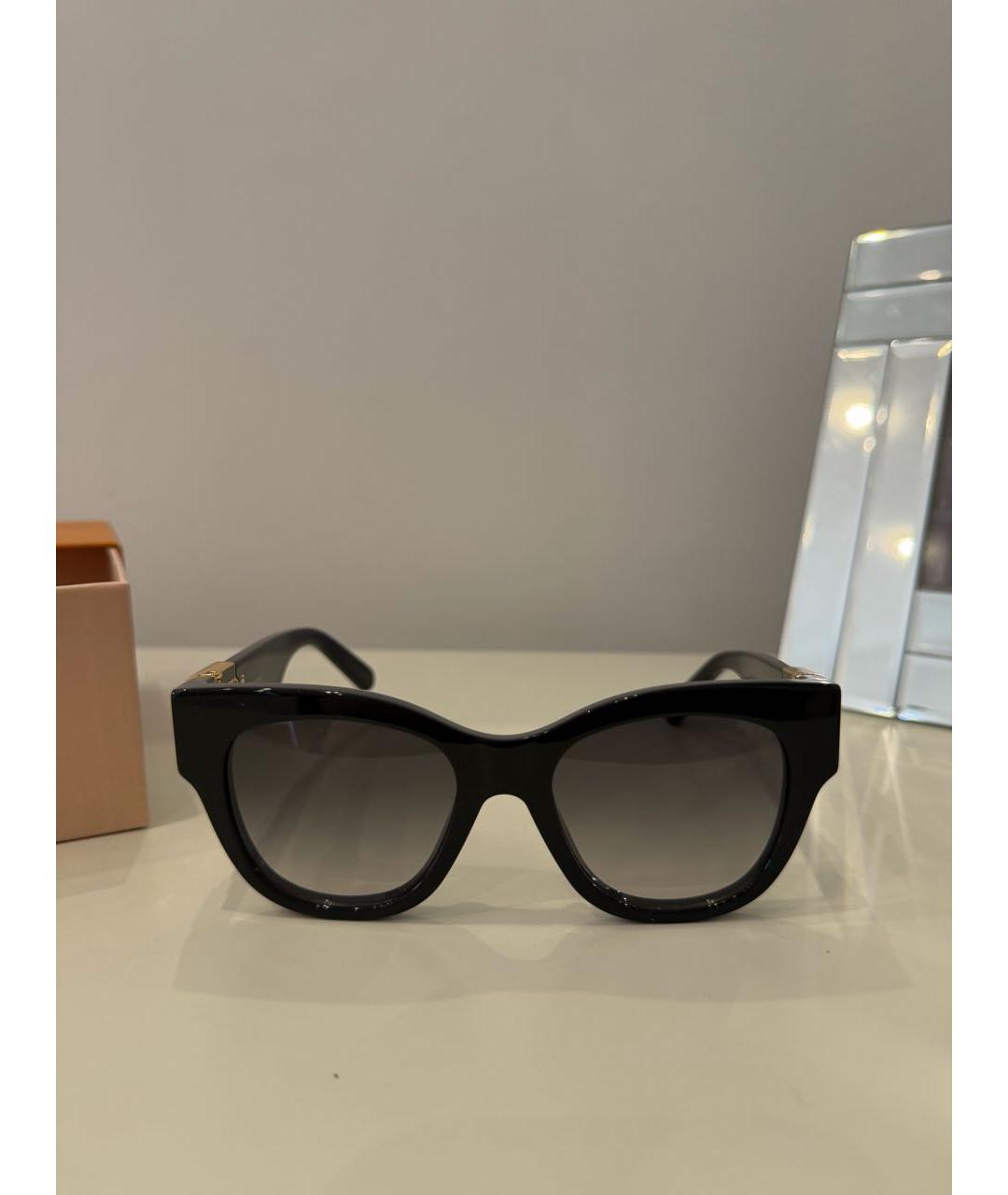 LOUIS VUITTON Черные пластиковые солнцезащитные очки, фото 9