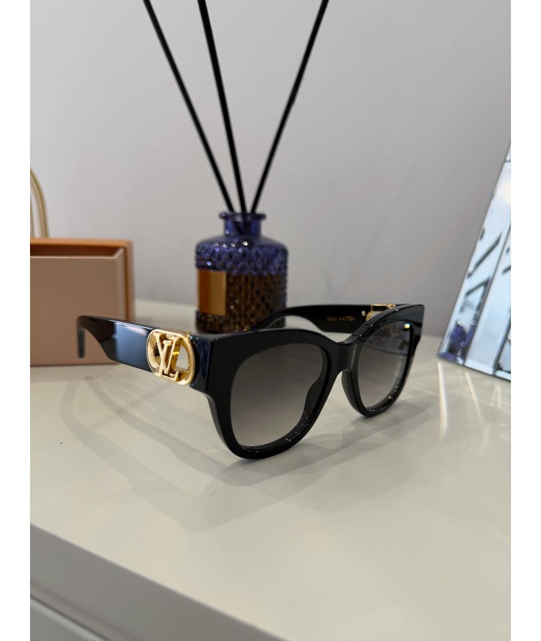 LOUIS VUITTON Черные пластиковые солнцезащитные очки, фото 5