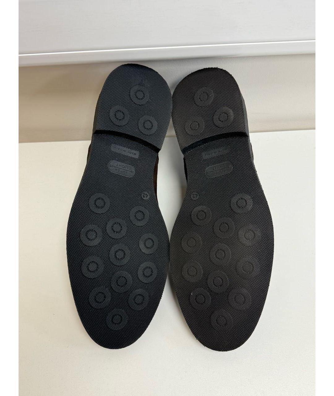 DANIELE ALESSANDRINI Коричневые замшевые туфли, фото 5