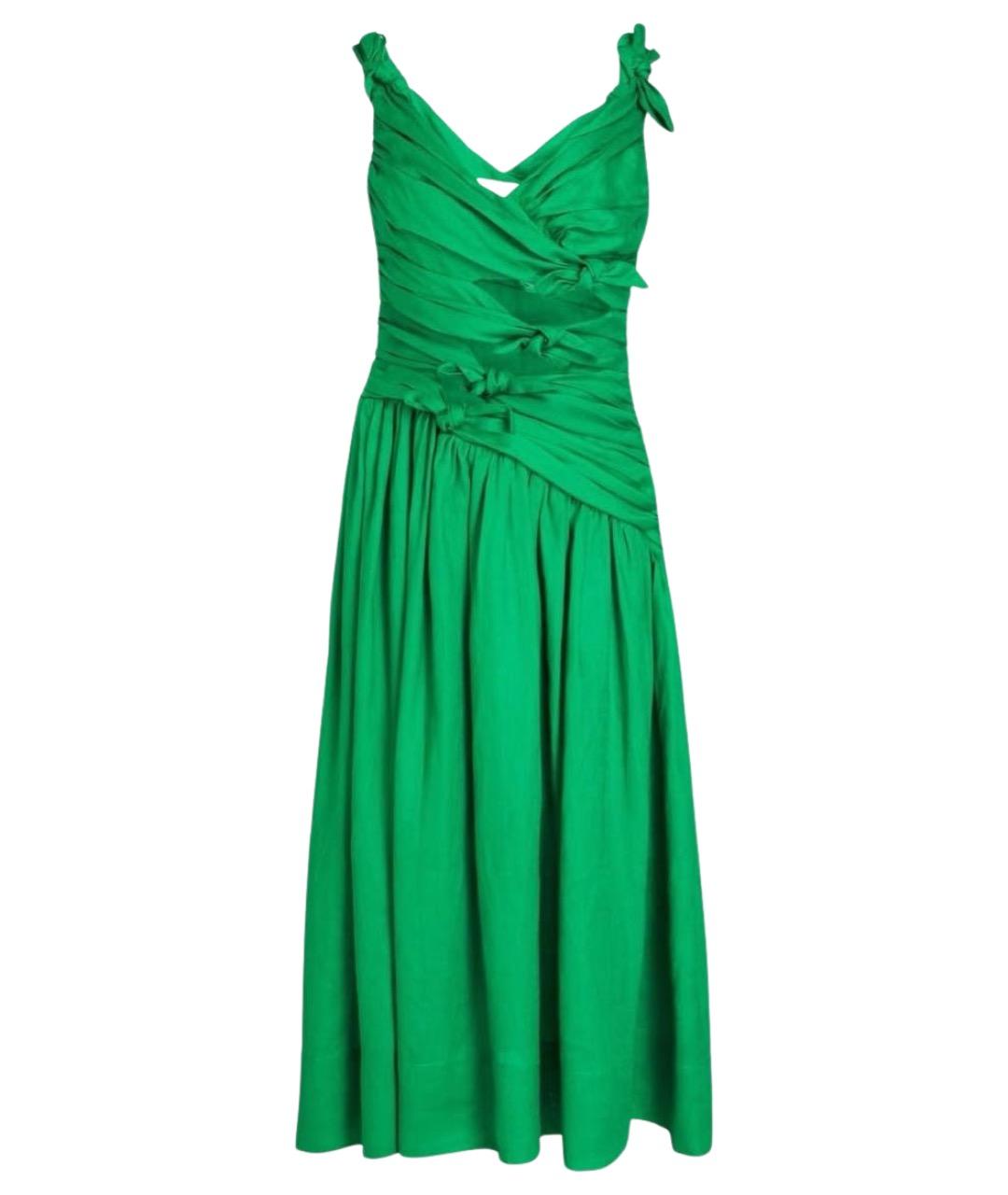 ZIMMERMANN Зеленые коктейльное платье, фото 1