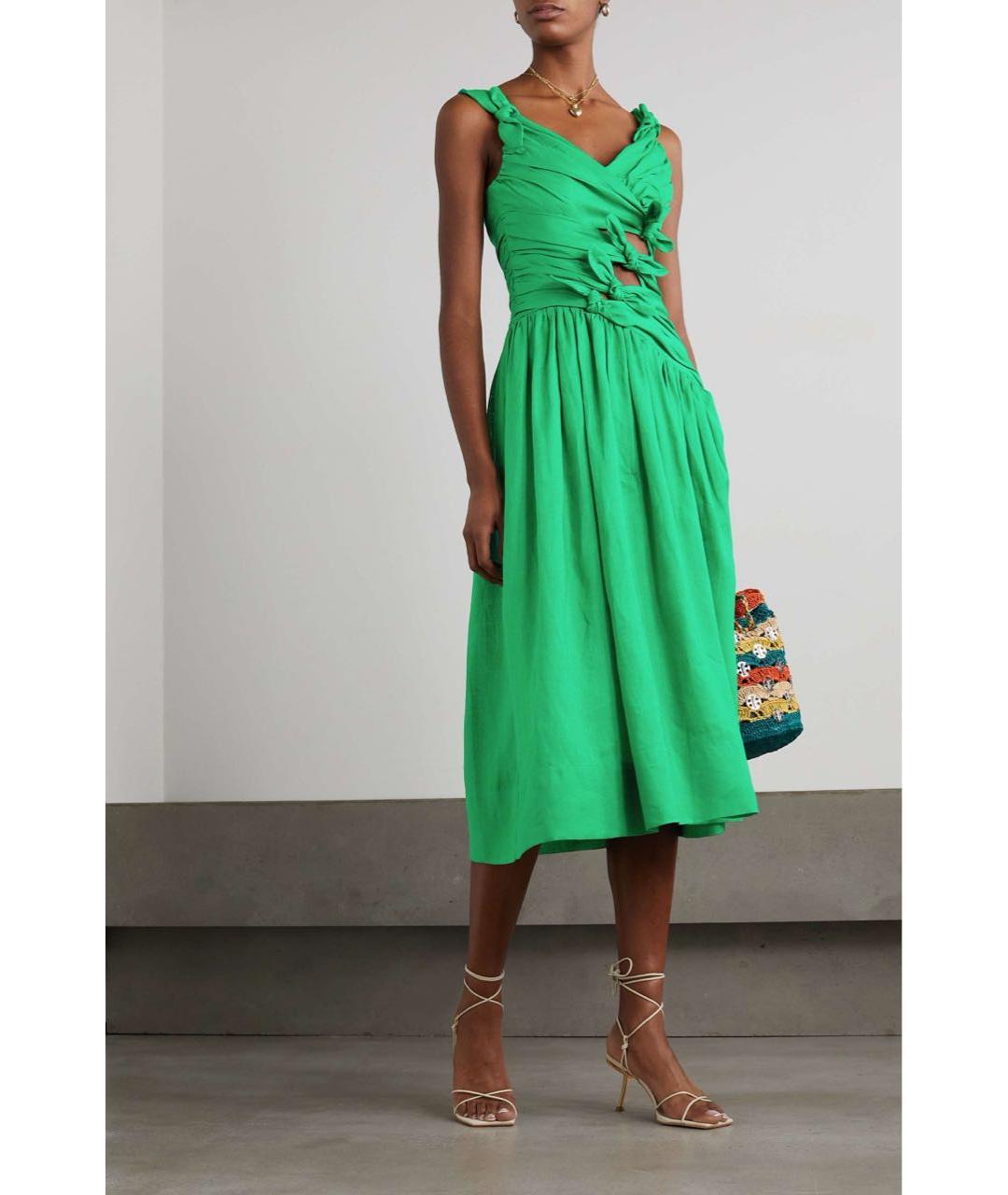 ZIMMERMANN Зеленые коктейльное платье, фото 2