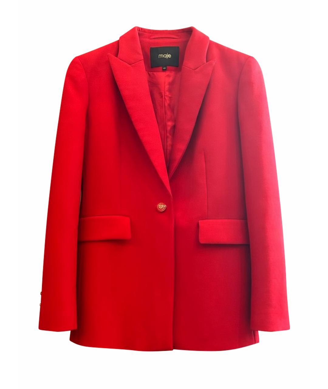 MAJE Красный вискозный жакет/пиджак, фото 1