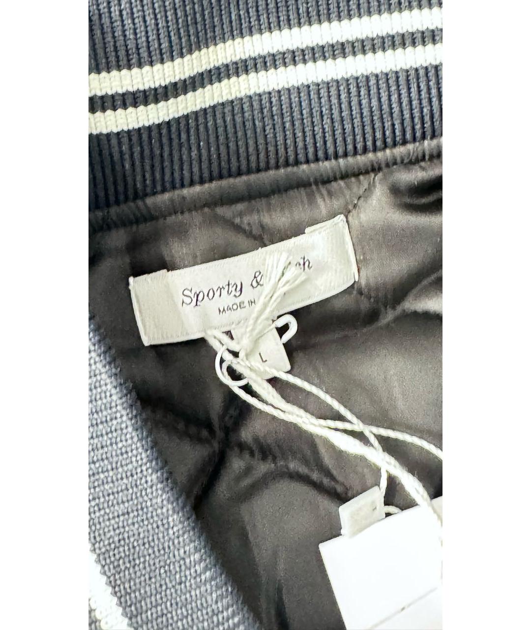 SPORTY AND RICH Темно-синяя куртка, фото 5