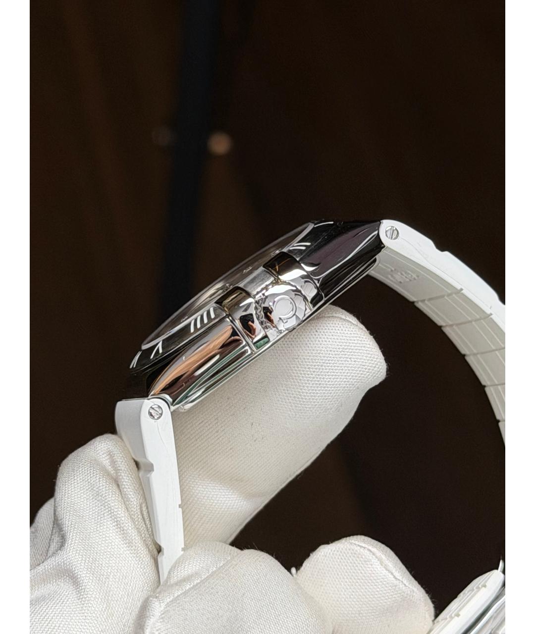 OMEGA Белые часы, фото 5