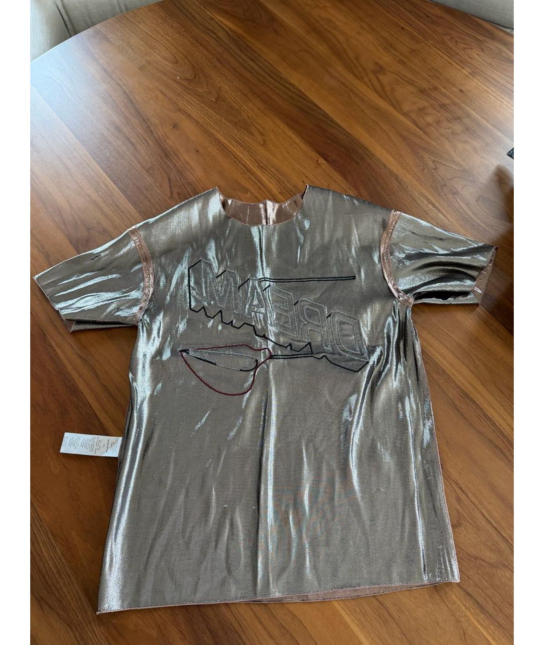 LANVIN Мульти шелковая футболка, фото 3