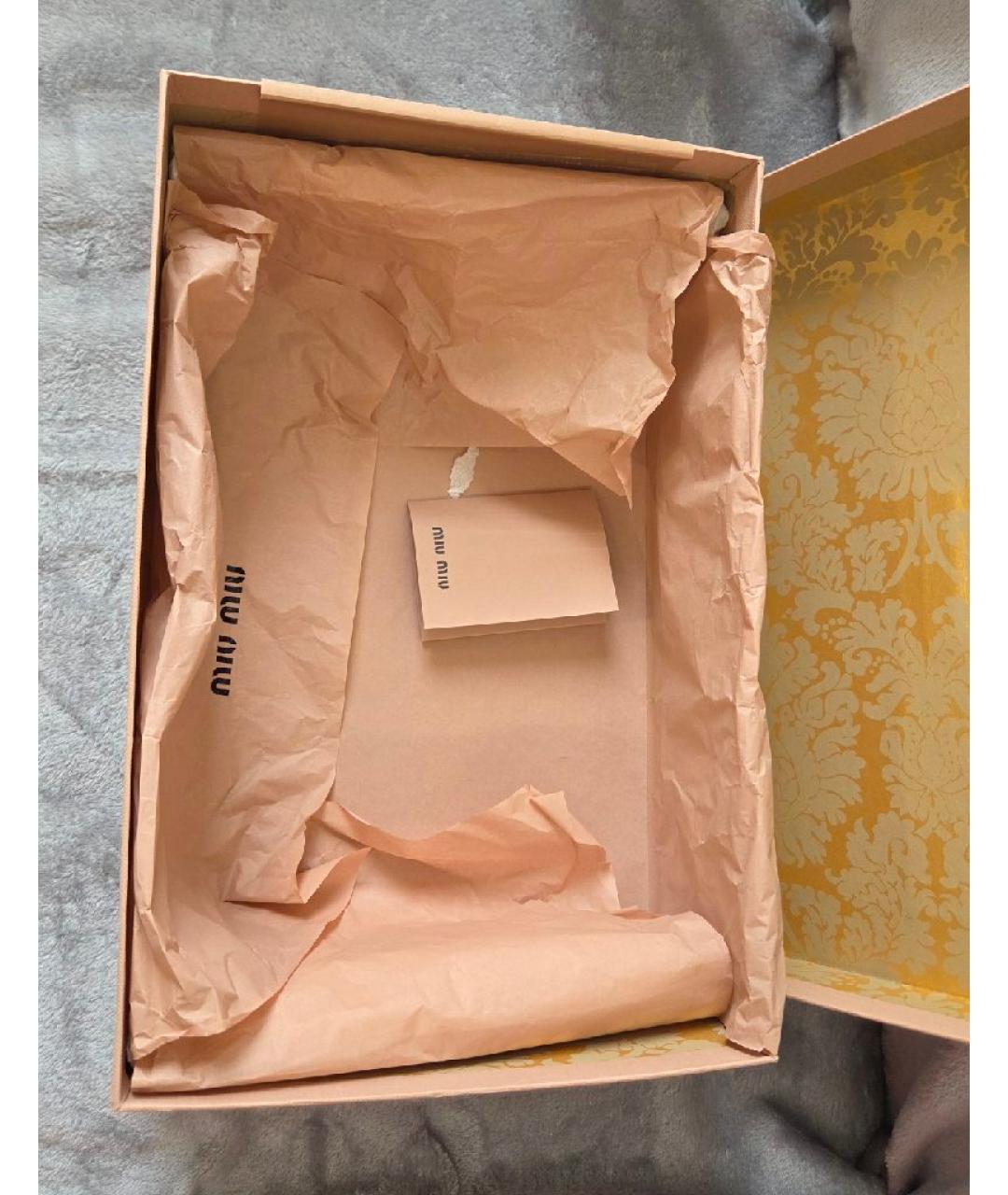 MIU MIU Черные босоножки из лакированной кожи, фото 5