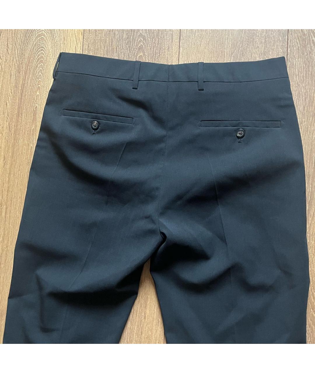 RICK OWENS Черные шерстяные классические брюки, фото 7