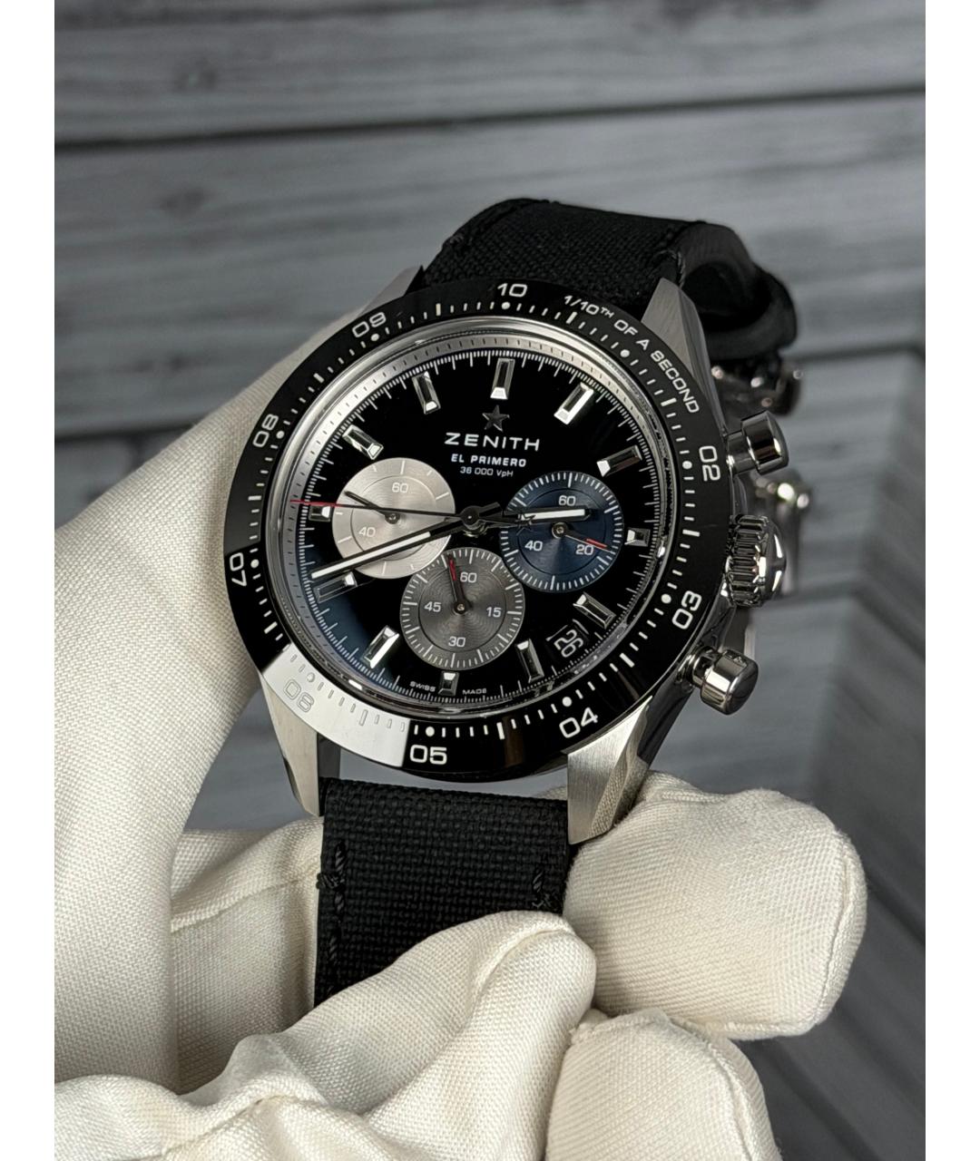 ZENITH Черные часы, фото 3