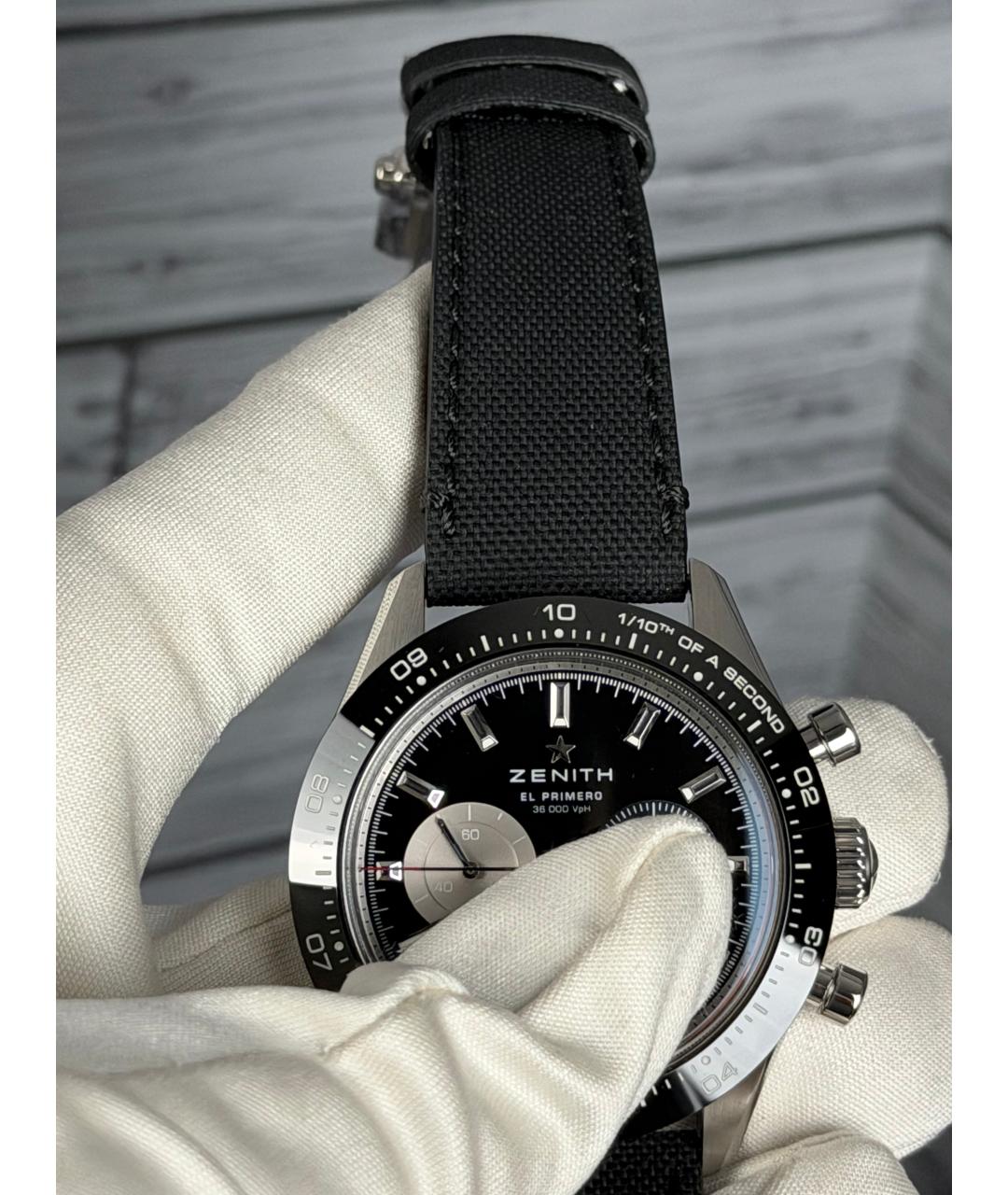 ZENITH Черные часы, фото 4