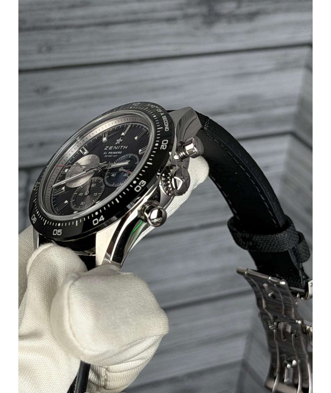 ZENITH Черные часы, фото 5