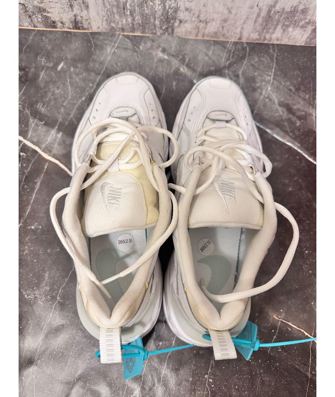 NIKE Белые кожаные низкие кроссовки / кеды, фото 3