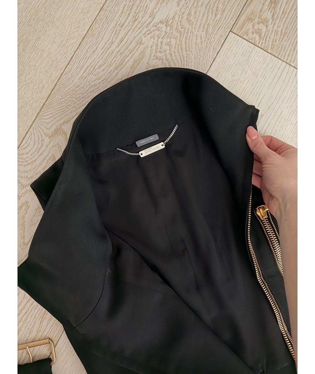 ALEXANDER MCQUEEN Черный ацетатный жилет, фото 3