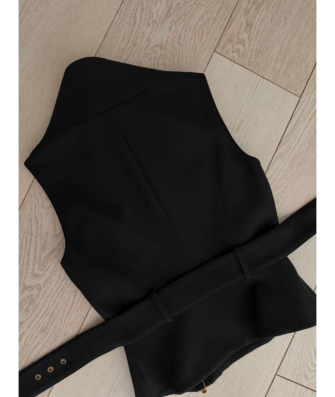 ALEXANDER MCQUEEN Черный ацетатный жилет, фото 2