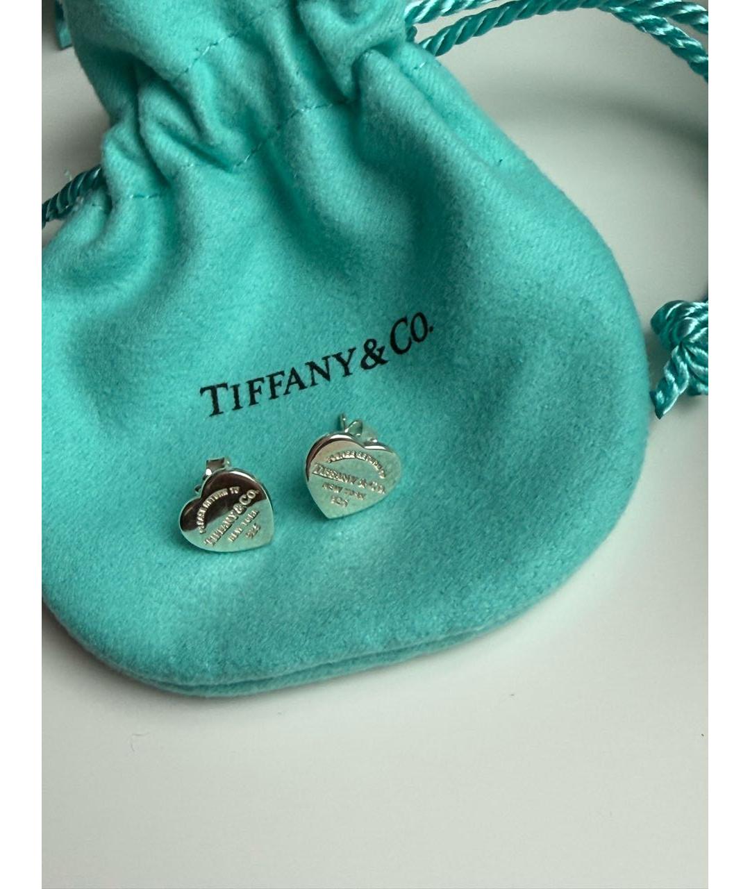 TIFFANY&CO Серебряные серебряные серьги, фото 6