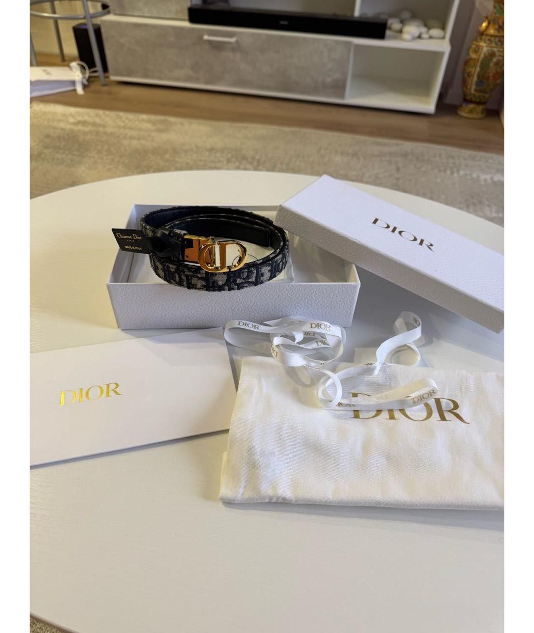 CHRISTIAN DIOR Черный ремень, фото 3