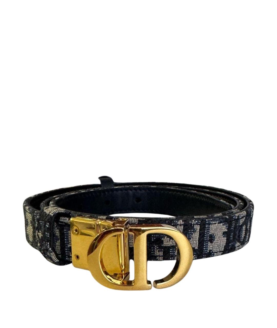 CHRISTIAN DIOR Черный ремень, фото 1