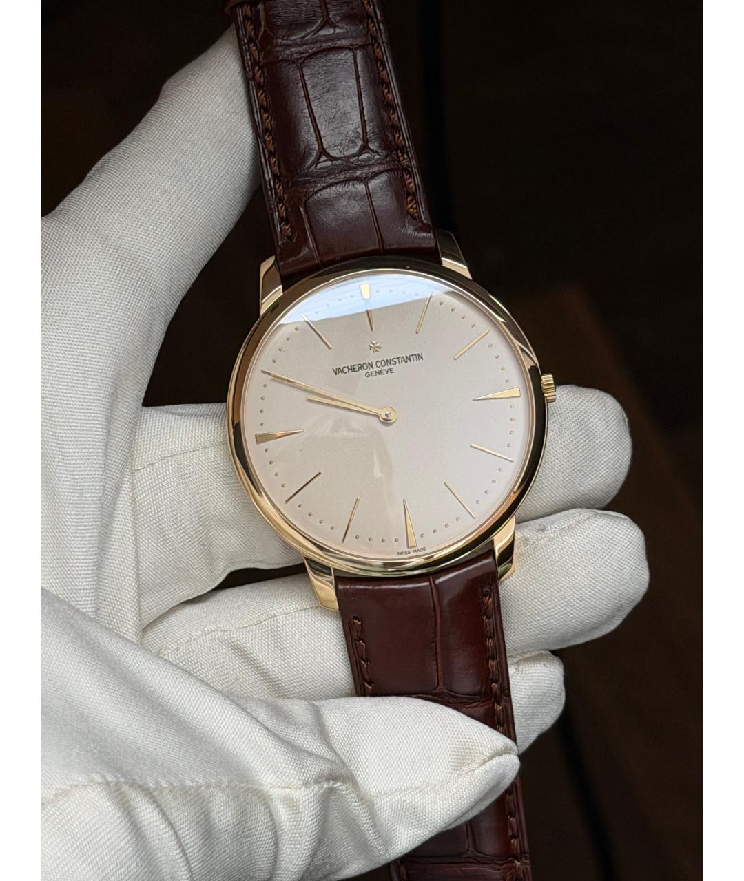 VACHERON CONSTANTIN Бежевые часы из желтого золота, фото 2