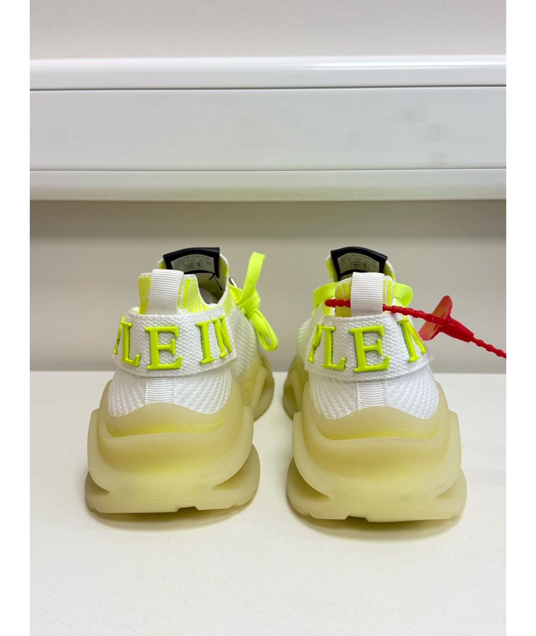 PHILIPP PLEIN Белые кроссовки, фото 4