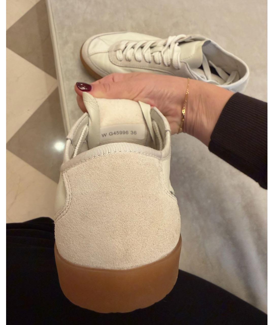 CHANEL Белые кожаные кроссовки, фото 5