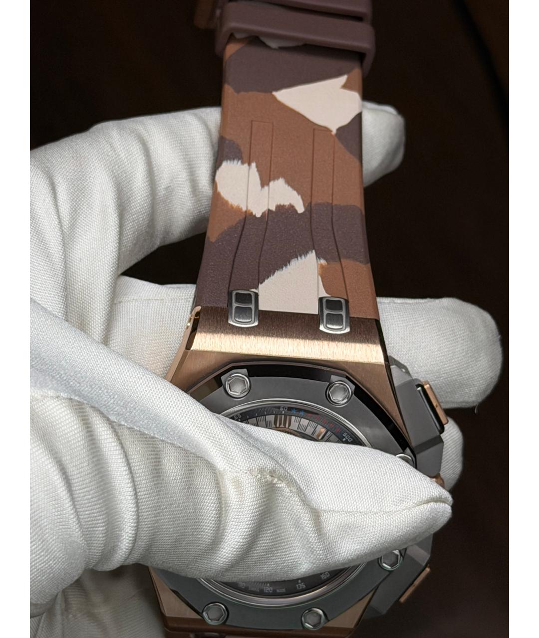 Audemars Piguet Серые часы из розового золота, фото 4