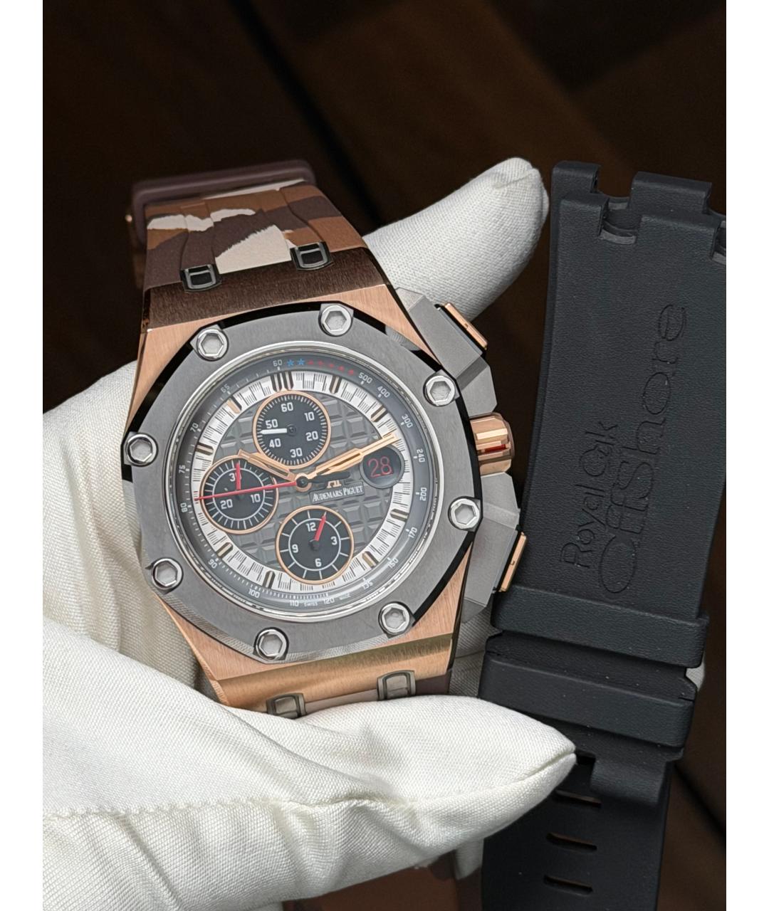 Audemars Piguet Серые часы из розового золота, фото 2