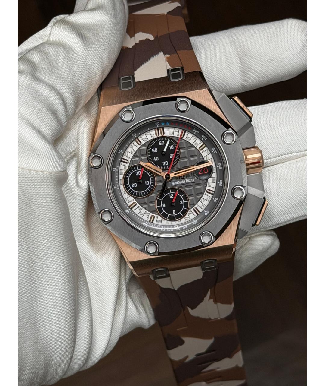 Audemars Piguet Серые часы из розового золота, фото 3