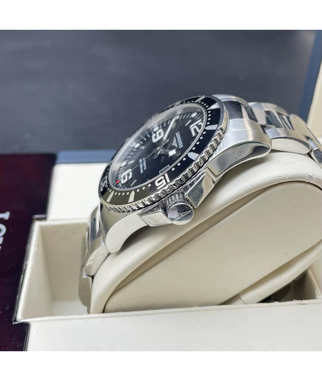 ROLEX Черные металлические часы, фото 3