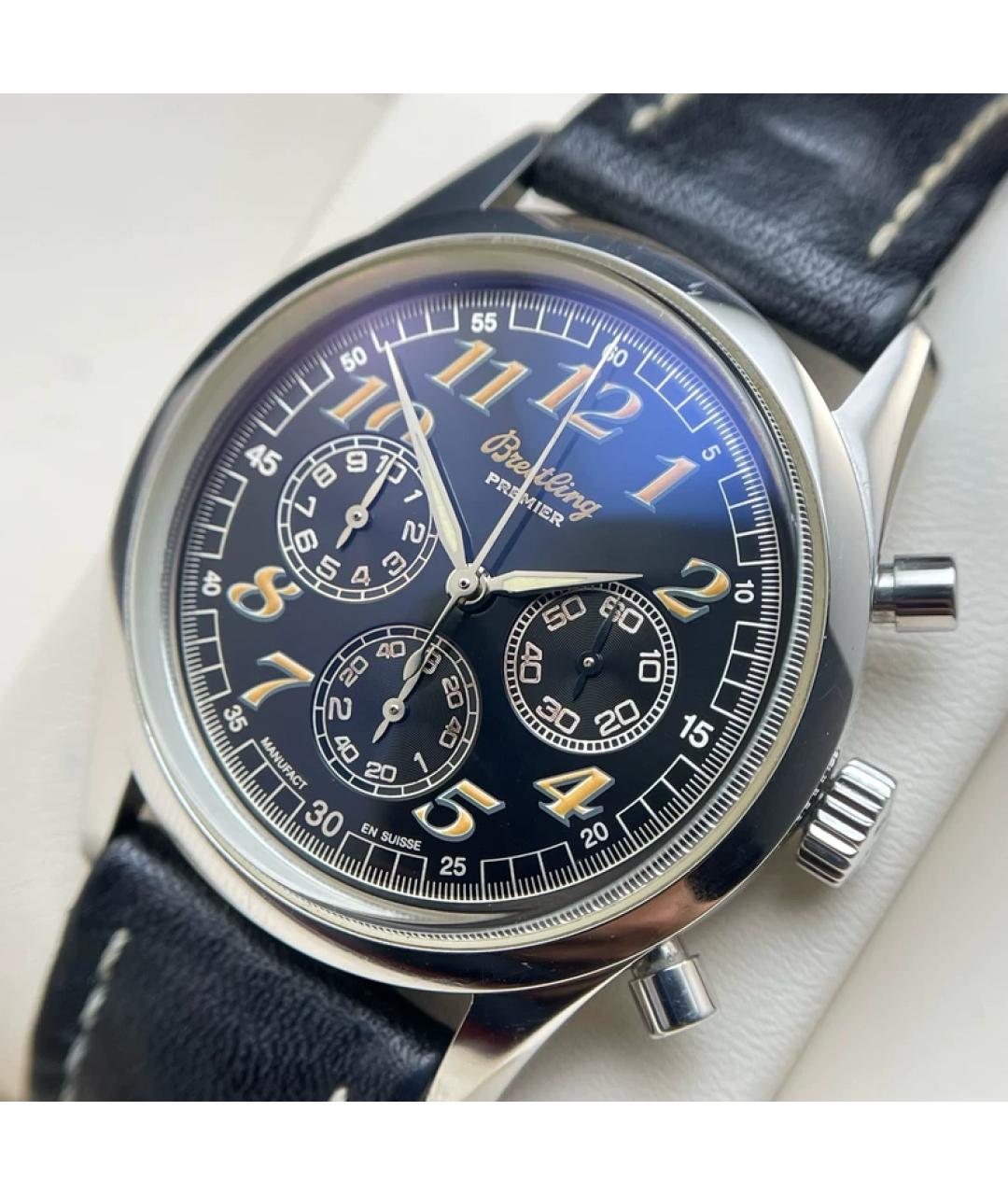 BREITLING Синие металлические часы, фото 2