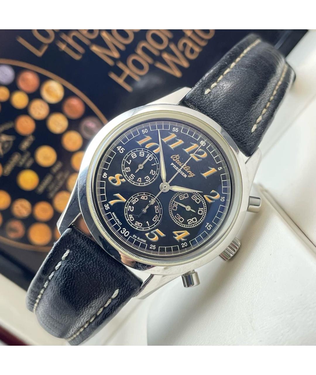 BREITLING Синие металлические часы, фото 7