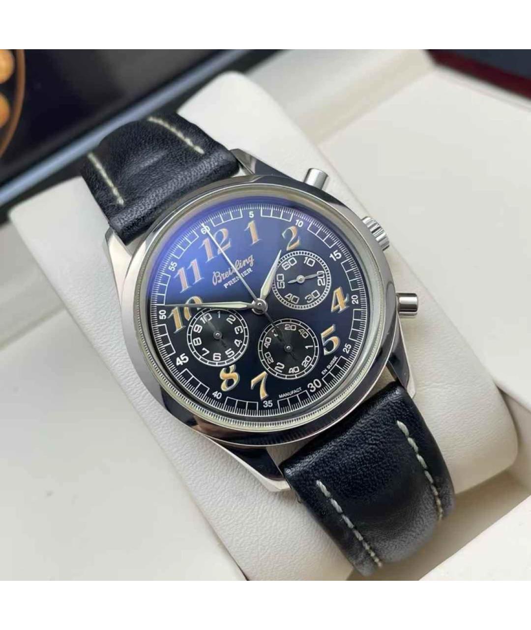 BREITLING Синие металлические часы, фото 9