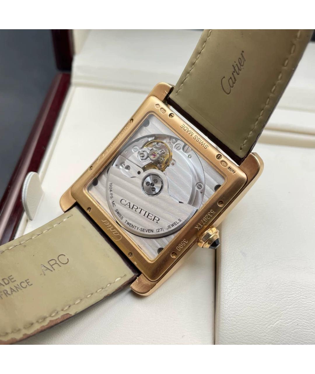 CARTIER Золотые часы из розового золота, фото 4