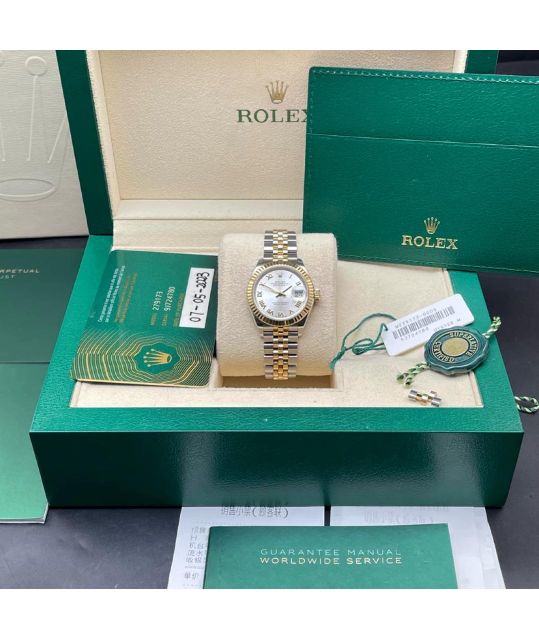 ROLEX Серебряные металлические часы, фото 2