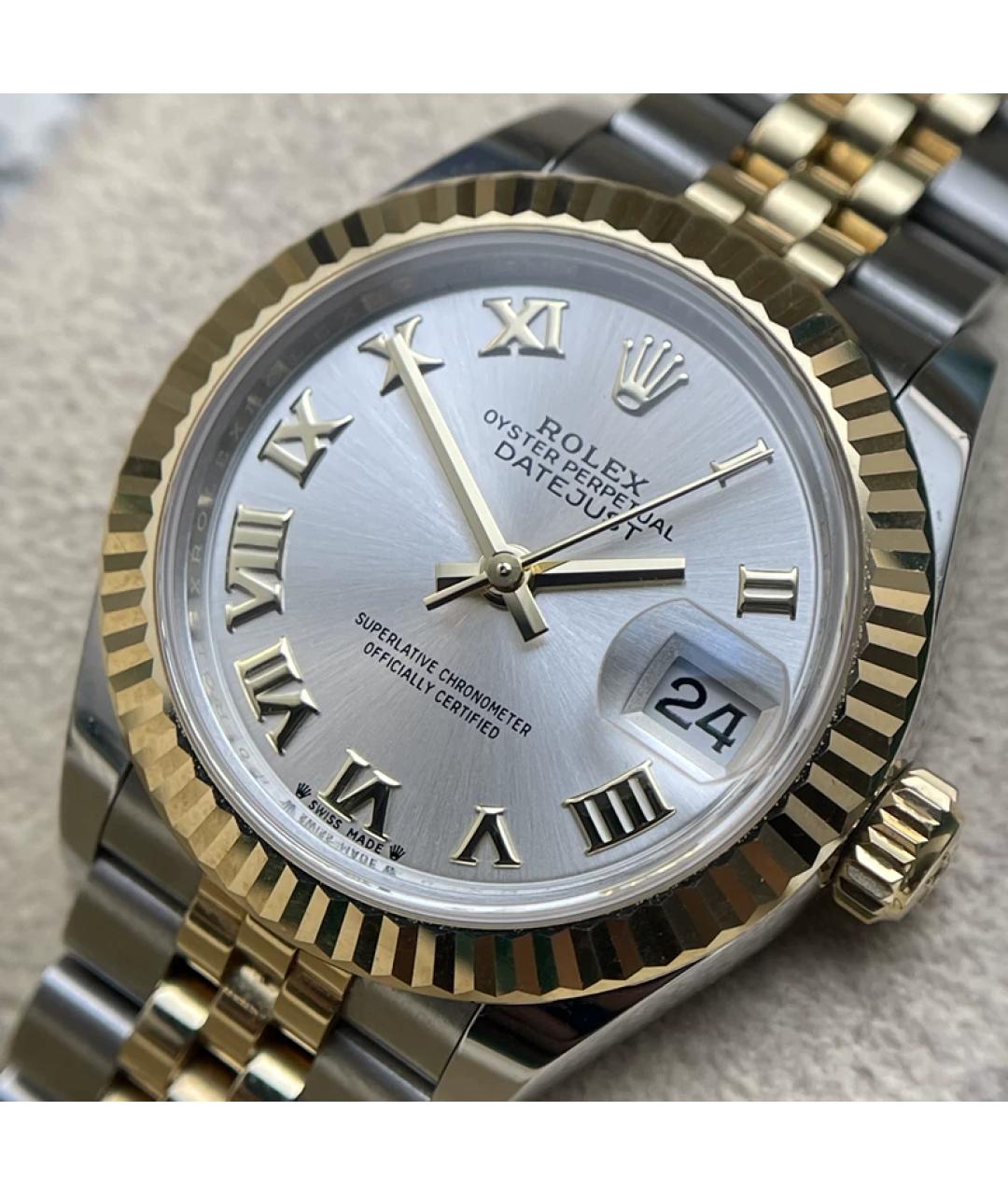 ROLEX Серебряные металлические часы, фото 3