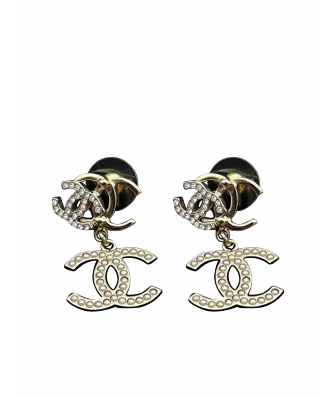CHANEL Золотые серьги, фото 1