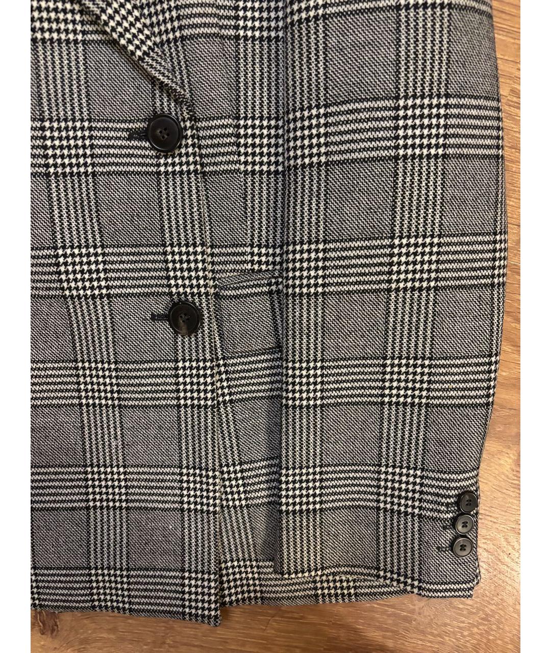 WEEKEND MAX MARA Серый шерстяной жакет/пиджак, фото 7