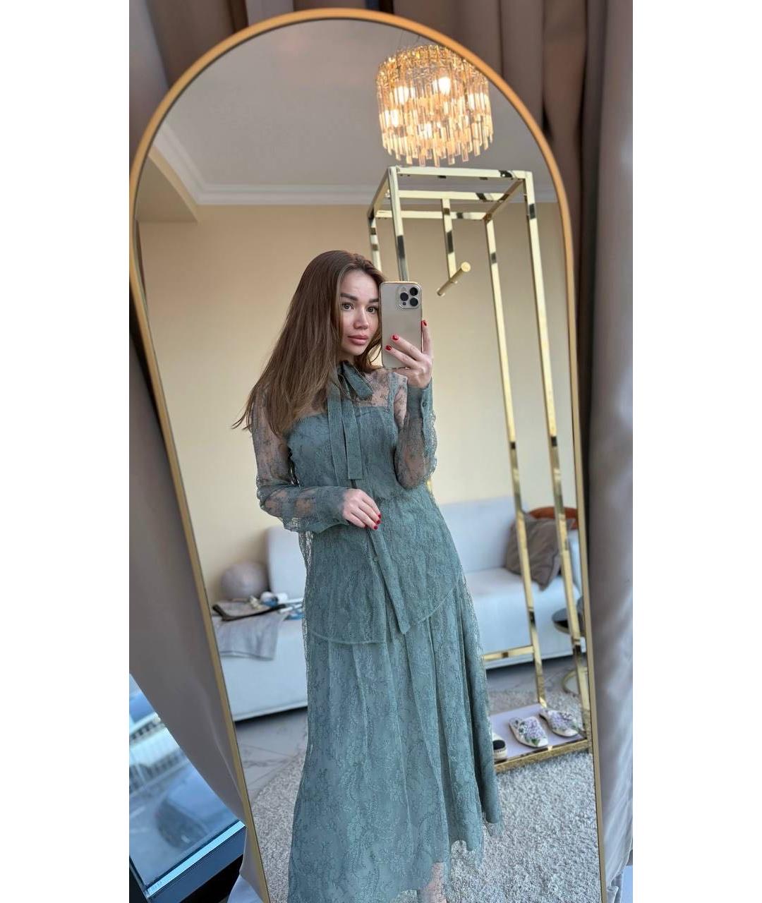 CHRISTIAN DIOR Синий костюм с юбками, фото 8