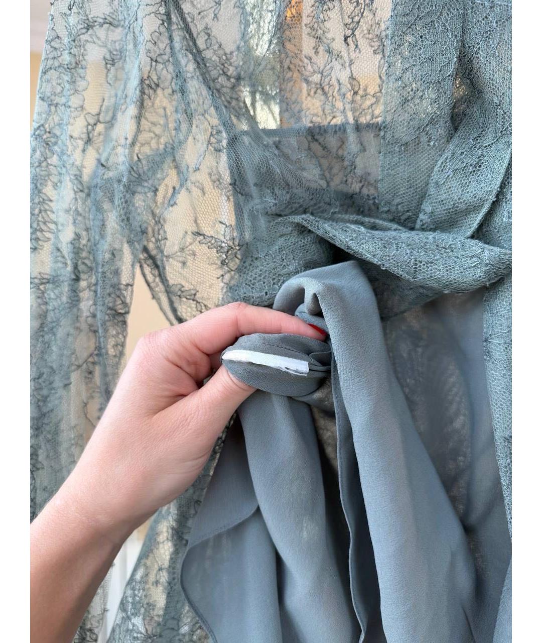 CHRISTIAN DIOR Синий костюм с юбками, фото 4